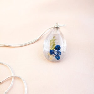 Blue Ozothamnus Necklace