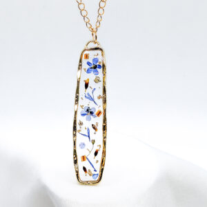 Blue Flowers Necklace